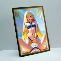 CYNTHIA LUSAMINE Waifu Anime Card LIMITED 1/1 Custom TCG Holo T13642 - Image 2