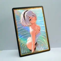 2B Waifu Anime Card LIMITED 1/1 Custom TCG Holo Goddess Story ACG T13635 - Image 2