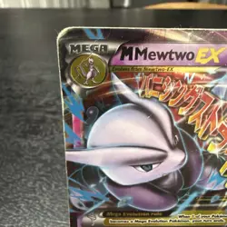 Pokemon - M Mega Mewtwo EX Ultra Rare Holo TCG Card 63/162 XY Breakthrough - Image 2