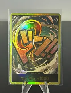 One Piece TCG Gold Don PRB-01 Sir Crocodile Full Art Foil Card - Image 1