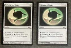 Talisman of Unity (2) Mirrodin LP MTG Magic the Gathering - Image 1