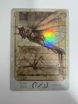 Insect Token Foil Nielsen 2019 MTG Magic Card NM Near Mint Tokens of Spirit - Image 1