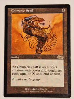 Chimeric Staff - Urza's Saga - Magic the Gathering MTG Nice! - Image 1