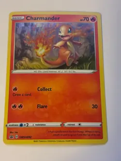 CHARMANDER COSMOS HOLO SWSH092 POKEMON BATTLE STYLES SINGLE PACK BLIS 2021 PROMO - Image 1