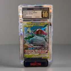 Tag Team 2018 Celebi & Venusaur GX CGC Pristine GEM MINT 10 POKEMON - Image 1