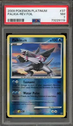 Pokemon Palkia Platinum Reverse Holo Rare #37 PSA 7 - Image 1
