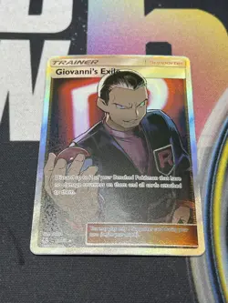 Pokemon TCG Giovanni's Exile Hidden Fates 67/68 Holo Full Art Ultra Rare - Image 1