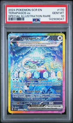 2024 POKEMON SCR EN-STELLAR CROWN SPECIAL ILLUSTRATION RARE TERAPAGOS EX PSA 10 - Image 1