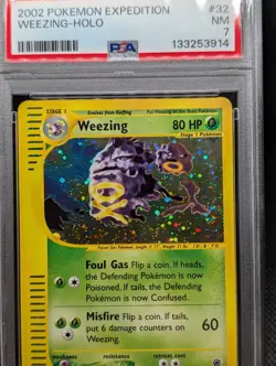 SWIRL Weezing 32/165 Holo PSA 7 Pokemon Expedition - Image 3