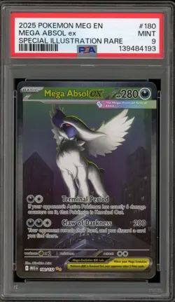 Pokemon Mega Absol ex Mega Evolution Special Illustration Rare #180 PSA 9 Mint - Image 1