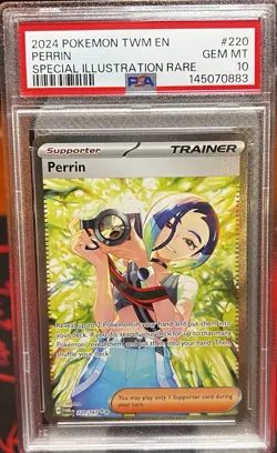 Pokemon Perrin 220/167 Twilight Masquerade Special Illustration Rare Holo PSA 10 - Image 1