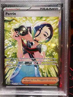 Pokemon Perrin 220/167 Twilight Masquerade Special Illustration Rare Holo PSA 10 - Image 2
