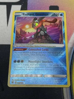 Radiant Greninja Pokemon Astral Radiance 046/189 Radiant Rare Holofoil NM - Image 1