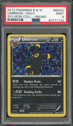 2013 Pokemon Promo Umbreon-Holo #BW93 Sylveon Coll. Black & White MINT PSA 9 - Image 1