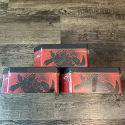 Pokemon TCG Destined Rivals Team Rocket Tin (3ct Lot) SEALED IN HAND. FAST SHIP - Image 3