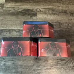 Pokemon TCG Destined Rivals Team Rocket Tin (3ct Lot) SEALED IN HAND. FAST SHIP - Image 4