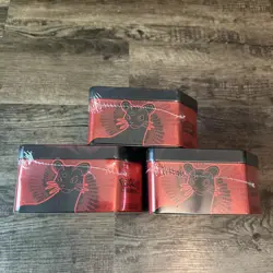 Pokemon TCG Destined Rivals Team Rocket Tin (3ct Lot) SEALED IN HAND. FAST SHIP - Image 5