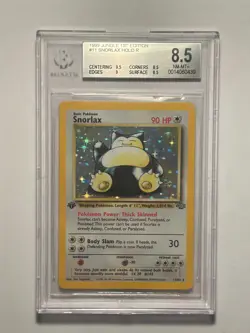 Pokemon 1999 Jungle 1st Edition Snorlax Holo Rare #11 BGS 8.5 - Image 1
