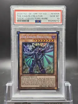 YUGIOH 1st Ed. Toon Chaos EN006 The Chaos Creator Collectors Rare PSA 10 - Image 1