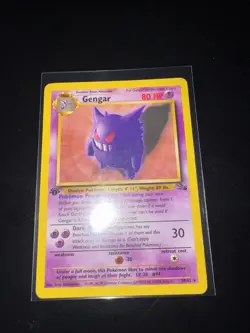 Pokemon TCG Gengar Fossil Card 20/62 Unlimited Regular Rare - Image 1