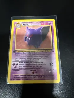 Pokemon TCG Gengar Fossil Card 20/62 Unlimited Regular Rare - Image 2