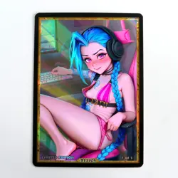 JINX Waifu Anime Card LIMITED 1/1 Custom TCG Holo Goddess Story ACG T13724 - Image 1