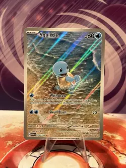 Pokemon TCG Squirtle 170/165 Illustration Rare Card Scarlet & Violet 151 Series - Image 1