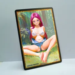 JESSIE Waifu Anime Card LIMITED 1/1 Custom TCG Holo Goddess Story ACG T13721 - Image 2