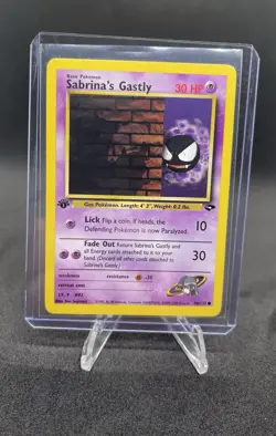 Sabrina's Gastly 96/132 1st Edition Gym Challenge Vintage Pokemon TCG Card - Image 1