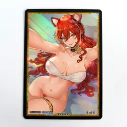 HIMEKO Waifu Anime Card LIMITED 1/1 Custom TCG Holo Goddess Story ACG T13714 - Image 1