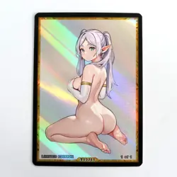 FRIEREN Waifu Anime Card LIMITED 1/1 Custom TCG Holo Goddess Story ACG T13711 - Image 1