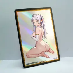 FRIEREN Waifu Anime Card LIMITED 1/1 Custom TCG Holo Goddess Story ACG T13711 - Image 2