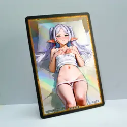 FRIEREN Waifu Anime Card LIMITED 1/1 Custom TCG Holo Goddess Story ACG T13710 - Image 2