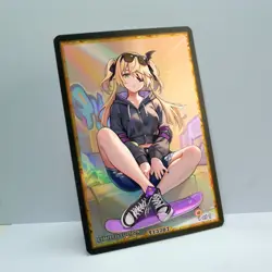 FISCHL Waifu Anime Card LIMITED 1/1 Custom TCG Holo Goddess Story ACG T13707 - Image 2
