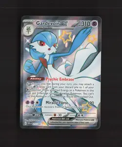 Gardevoir ex 217/091 Paldean Fates Full Art Shiny Holo Rare Pokemon Card NM - Image 1