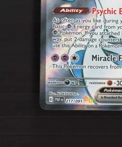 Gardevoir ex 217/091 Paldean Fates Full Art Shiny Holo Rare Pokemon Card NM - Image 5