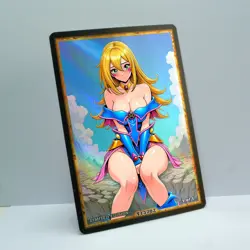 DARK MAGICIAN GIRL Waifu Anime Card LIMITED 1/1 Custom TCG Holo T13702 - Image 2
