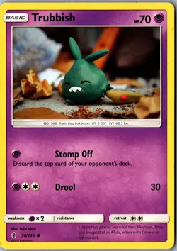Trubbish 50/145 Common SM - Guardians Rising LP Pokemon Card - Image 1