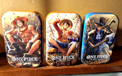 One Piece Card Game Mini-Tin Pack Set Vol.2 FULL SET 0F 3 FACTORY SEALED - Image 1