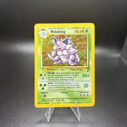 Pokemon TCG Nidoking Base Set 2 Holo Unlimited Rare Card 11/130 - Image 1