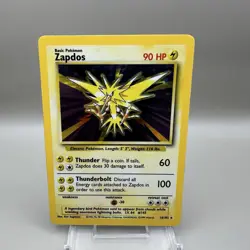 Pokemon Card - Zapdos 16/102 Holo Rare Base Set - WOTC - NM - LP - Image 1