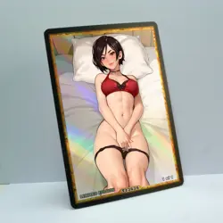 ADA WONG Waifu Anime Card LIMITED 1/1 Custom TCG Holo Goddess Story ACG T13676 - Image 2