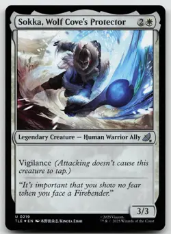 Sokka, Wolf Cove's Protector U Foil Avatar: The Last Airbender Eternal-Legal 219 - Image 1