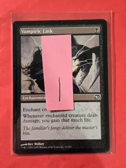 2007 Magic The Gathering Planar Chaos #92 Vampiric Link, C, NF, cd1 - Image 3