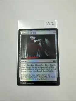 MTG FOIL Moonsilver Key - Innistrad: Midnight Hunt #255 LP - Image 1