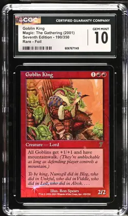 GOBLIN KING 7th Edition Foil Rare CGC 10 MTG [Nostalgium] - Image 1
