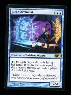 * * 1x Jace's Archivist x1 * * M12 MTG VLP Very Lightly Played - Image 1