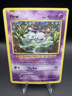 Mew 53/108 Holo Rare Pokemon XY Evolutions 2016 - Image 1