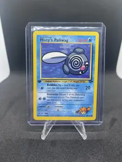 Vintage Y2K Pokemon Gym Challenge Misty's Poliwag 89/132 1st Edition LP-NM - Image 1