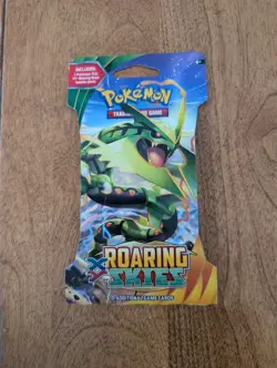Pokemon XY Roaring Skies Sleeved Booster Pack Art Rayquaza Sealed - Image 1